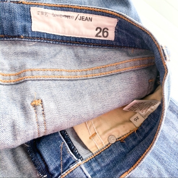 Rag & Bone Mid Rise Skinny Carmine Distressed Jean - Picture 6 of 8